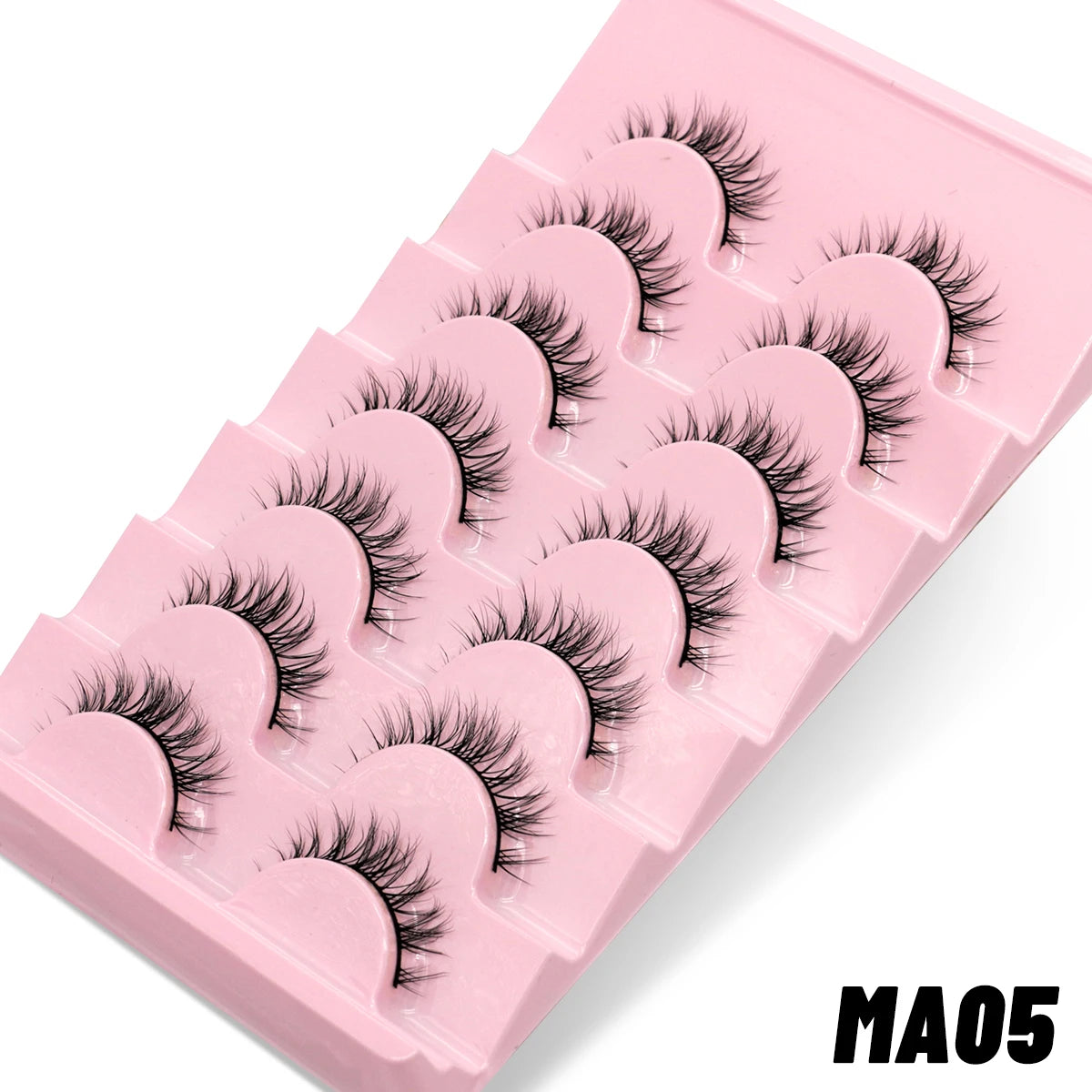 GROINNEYA Manga 3D Faux Mink Lashes – Soft, Winged & Natural (5/10 Pairs)