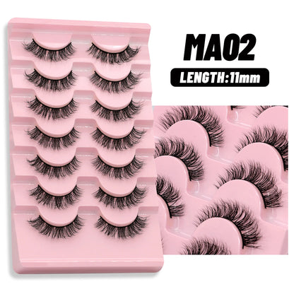 Groinneya Cat Eye 3D Faux Mink Lashes – Dramatic Wispy Volume