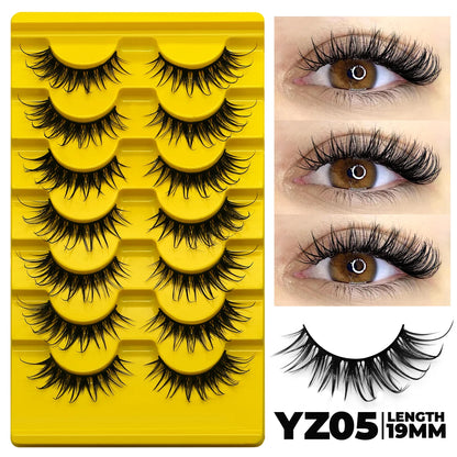 Groinneya Cat Eye 3D Faux Mink Lashes – Dramatic Wispy Volume