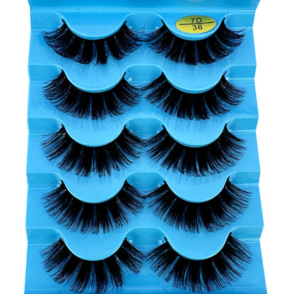 5 Pairs Wispy D Curl Lashes – Hybrid Volume, Short & Chic