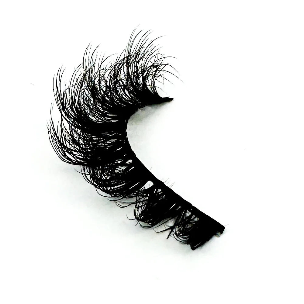 5 Pairs Wispy D Curl Lashes – Hybrid Volume, Short & Chic