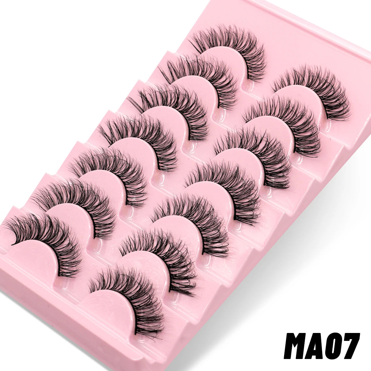 GROINNEYA Manga 3D Faux Mink Lashes – Soft, Winged & Natural (5/10 Pairs)