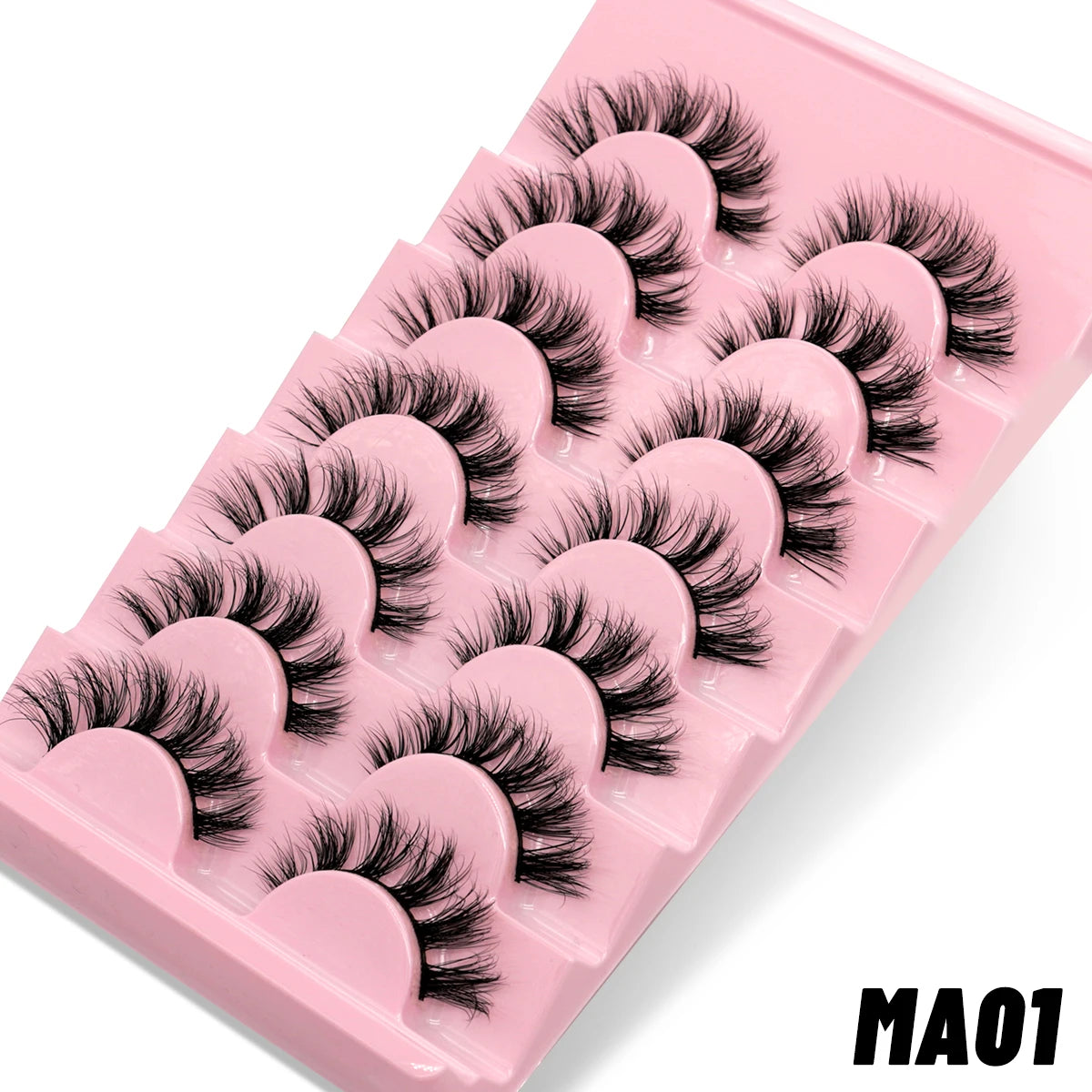 GROINNEYA Manga 3D Faux Mink Lashes – Soft, Winged & Natural (5/10 Pairs)