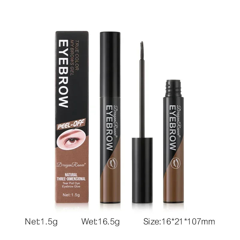 Black Brown Peel-off Eyebrow Gel - Nurture By Nala