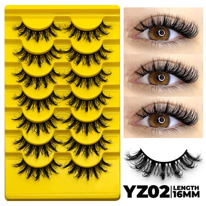 Groinneya Cat Eye 3D Faux Mink Lashes – Dramatic Wispy Volume