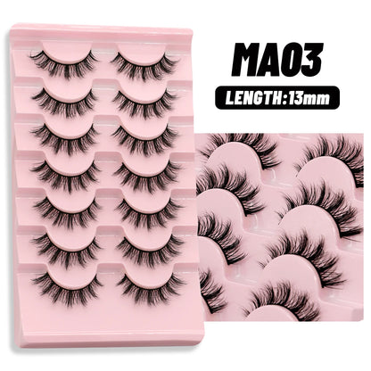 Groinneya Cat Eye 3D Faux Mink Lashes – Dramatic Wispy Volume