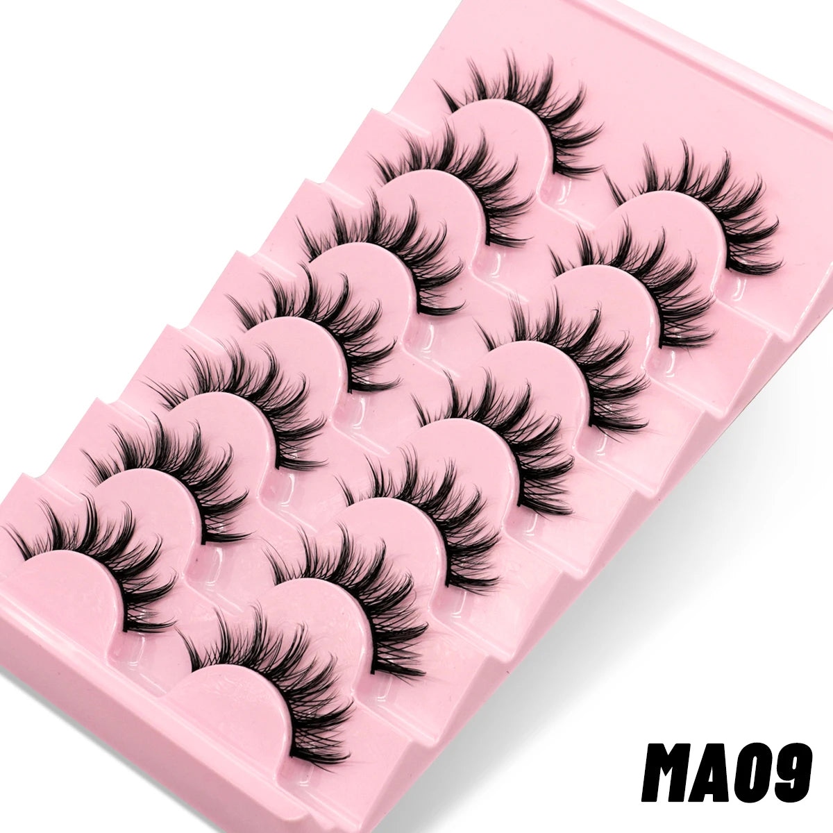 GROINNEYA Manga 3D Faux Mink Lashes – Soft, Winged & Natural (5/10 Pairs)