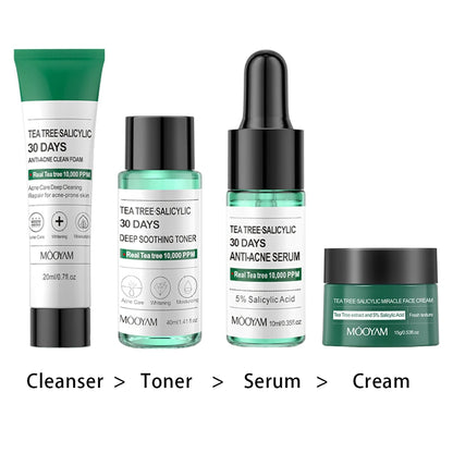 4PCS/Set Tea Tree Salicylic Skin Care - Nurture By Nala