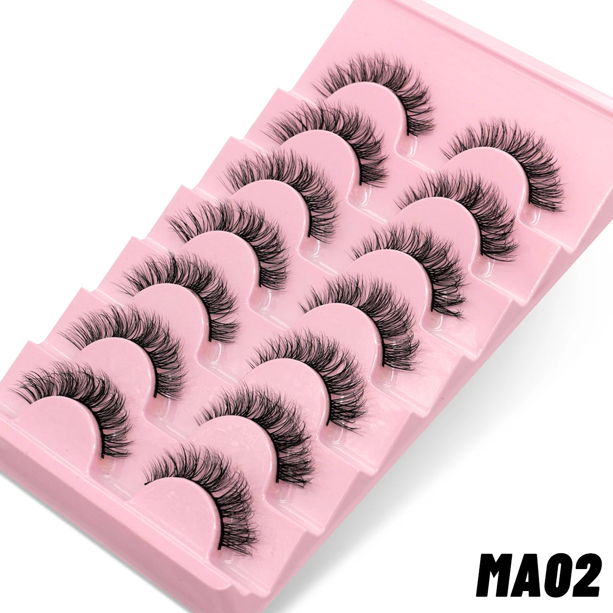 GROINNEYA Manga 3D Faux Mink Lashes – Soft, Winged & Natural (5/10 Pairs)