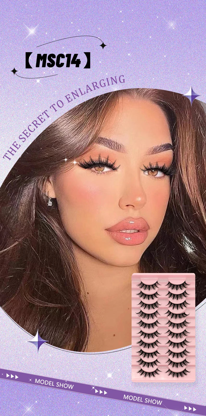 GROINNEYA Manga 3D Faux Mink Lashes – Soft, Winged & Natural (5/10 Pairs)